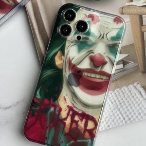 قاب موبایل آیفون نقاشی جوکر محافظ لنزدار